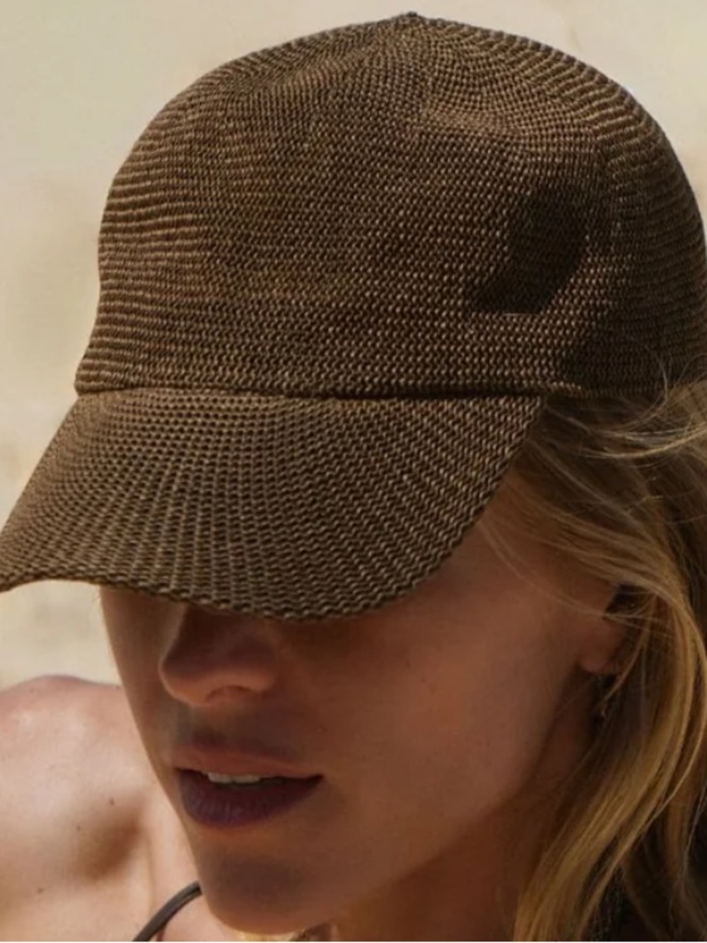 WYETH PAULA MESH CAP IN CHOCOLATE - O/S